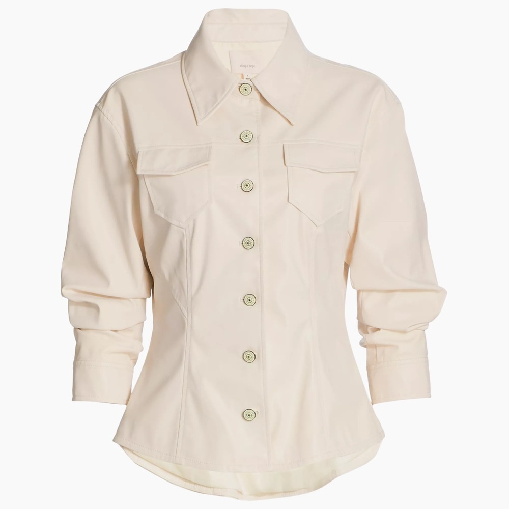 Cinq a Sept Scrunched Canyon Corduroy Jacket Sz 12 - Picture 1 of 14